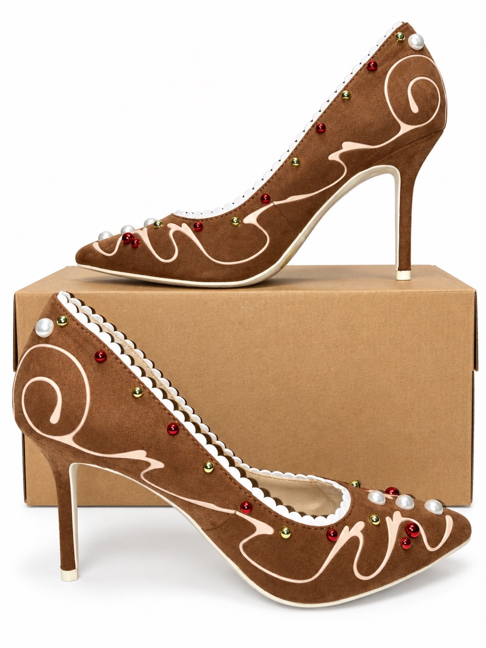 Katy Perry Ginga Gingerbread Pumps Heels Brown Size 8 / 38 *runs small - Picture 2 of 6